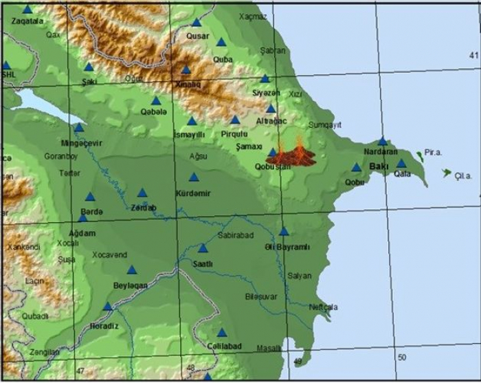 Azərbaycanda vulkan püskürüb