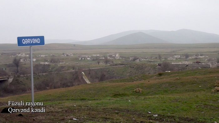   Video  footage of Garvand village of Fuzuli region 