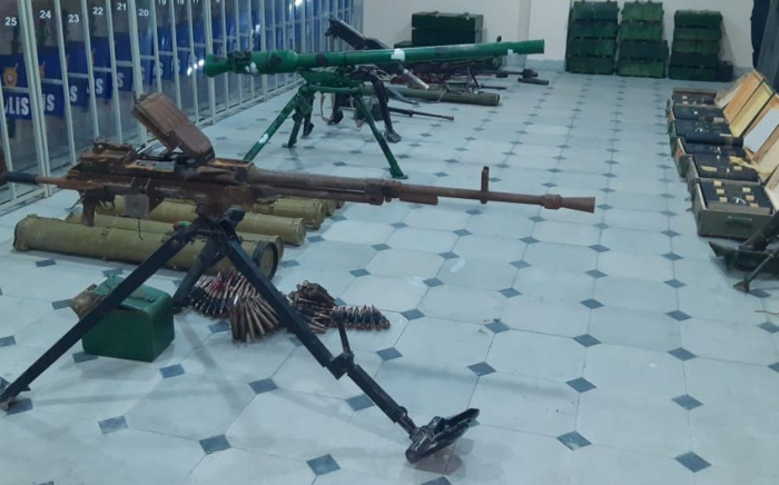Azerbaijani police find missile system, ammo left by Armenian troops in liberated lands