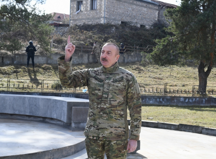     Präsident Aliyev:   "Der Weg nach Schuscha ist der Weg zum Sieg"  