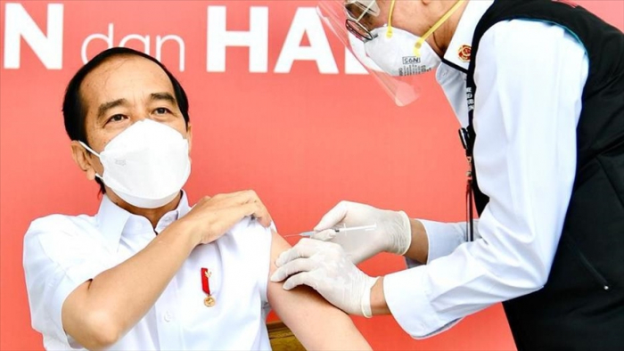 Indonesian president receives 2nd dose of coronavirus vaccine
