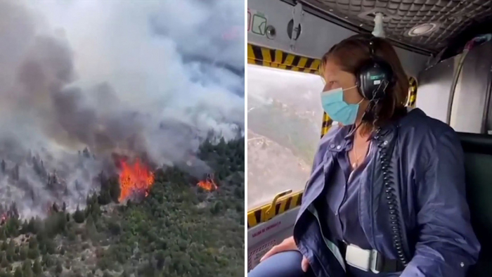 Un gran incendio devora más de 10.000 hectáreas de bosque patagónico en Argentina