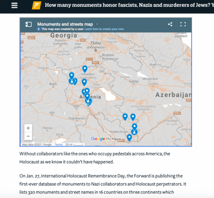   Nazi collaborator monuments in Armenia -   Forward    