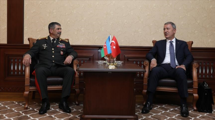  Defense Ministers of Azerbaijan, Turkey discuss joint monitoring center 