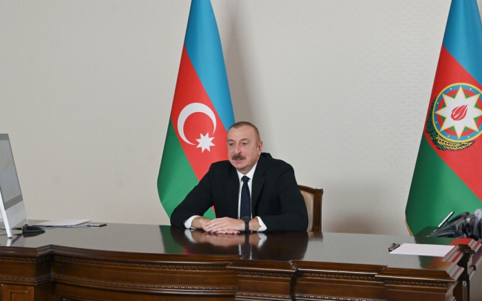  Azerbaijani president meets with Turkmen counterpart via video conferencing - UPDATED