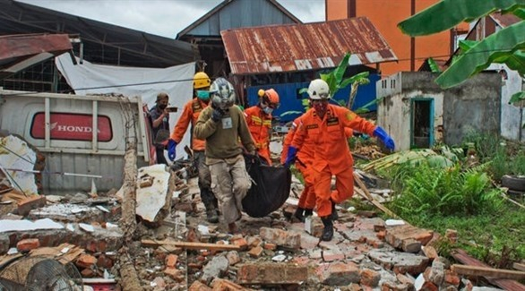 ارتفاع حصيلة قتلى زلزال اندونيسيا إلى 62 شخصاً