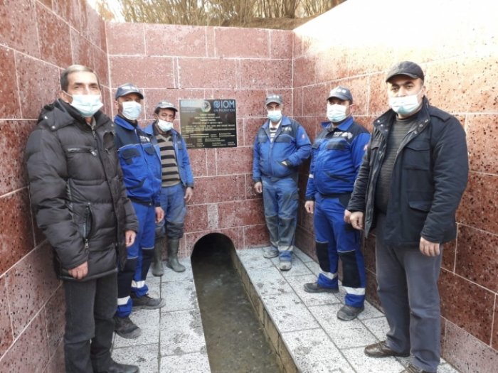 IOM Azerbaijan officially hands over renovated kahriz to local community