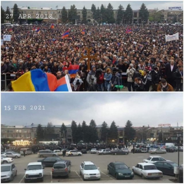  Paşinyana dəstək mitinqinə gələn olmadı 