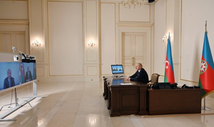  Prezident Mark Şnayeri videoformatda qəbul edib 