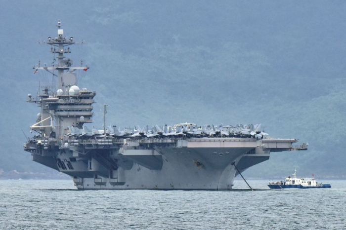 Two carrier groups carry out joint operations in South China Sea, says U.S. navy