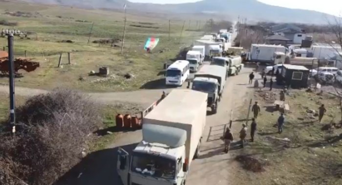 Russian peacekeepers provides security for Azerbaijan