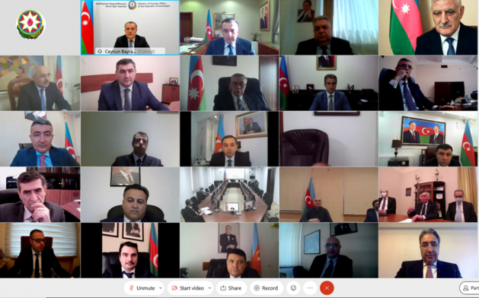   Azerbaijani MFA holds online conference with country