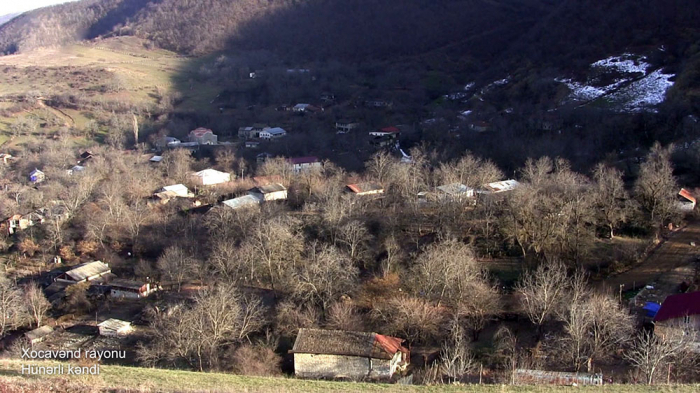     Videoaufnahmen   des Hunarli-Dorfes in Chodschavend  