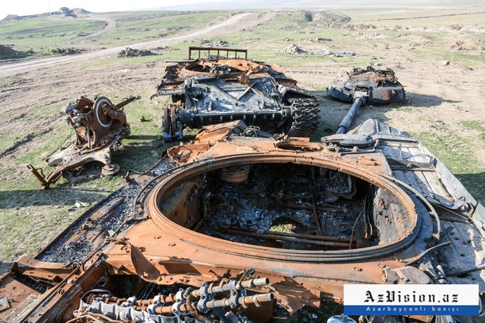  Equipos militares armenios destruidos en Fuzuli-  FOTOS  
