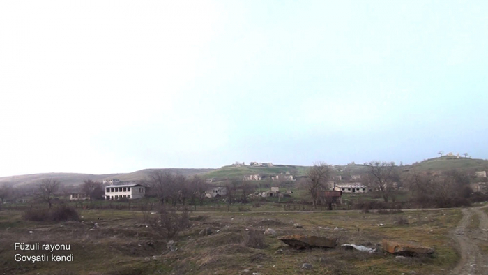   Le ministère de la Défense diffuse une   vidéo   du village de Govchatly de la région de Fuzouli  