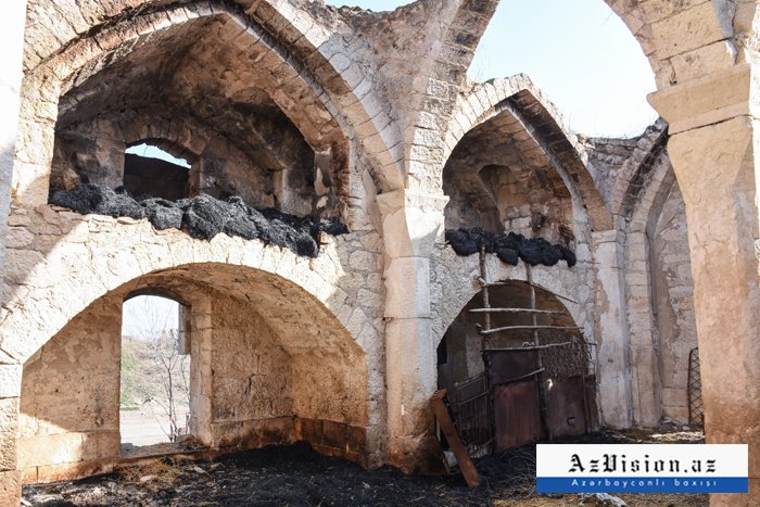   Mosque destroyed by Armenians in Azerbaijan&rsquo;s Aghdam &ndash;   PHOTOS    