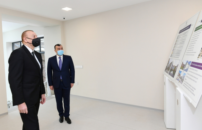  Ilham Aliyev attends opening of Shagan Rehabilitation Boarding House 