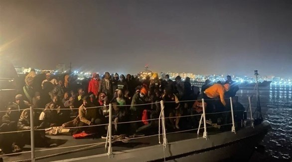 خفر السواحل الليبي يعترض 150 مهاجراً