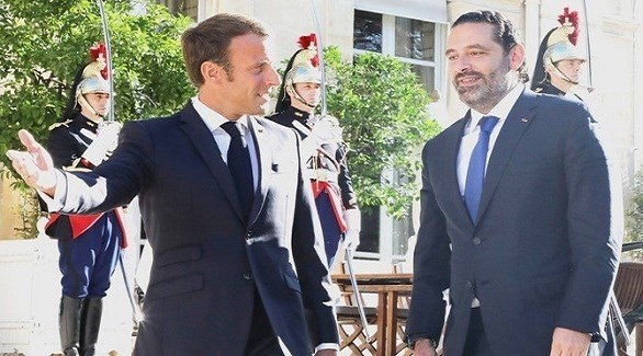 الزعيمان اللبناني والفرنسي يبحثان أزمة لبنان وتشكيل حكومة