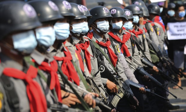 Myanmar protesters return to streets in huge numbers amid police defections