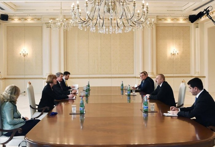Ilham Aliyev receives UK Minister for European Neighbourhood and Americas - UPDATED