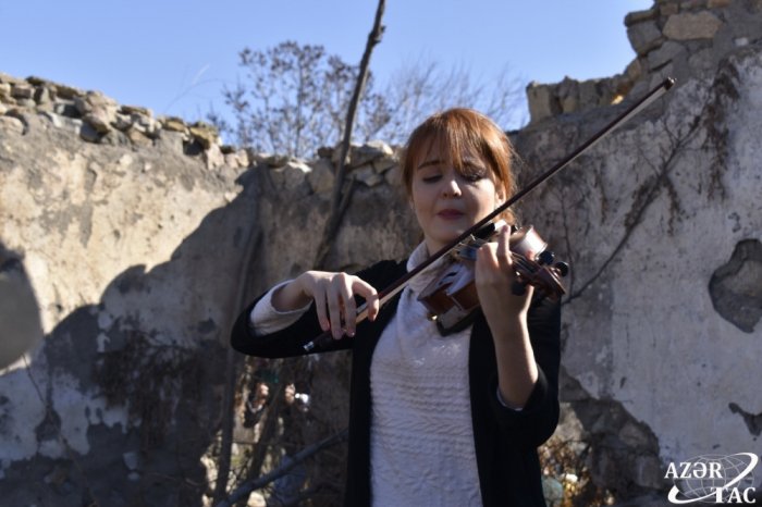  Music played among the ruins for the first time in Jabrayil -  PHOTOS  