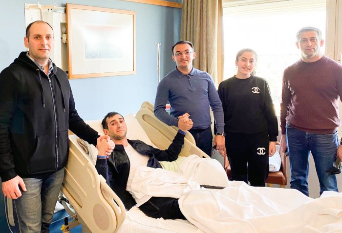    Ülvi Mehdiyev Türkiyədə müalicə olunan qazilərimizi ziyarət etdi -    FOTOLAR      