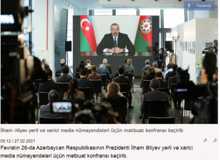 Prezidentin mətbuat konfransı Gürcüstan mediasının diqqət mərkəzində
