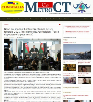    Prezidentin mətbuat konfransındakı çıxışı İtaliya mediasının diqqət mərkəzində   