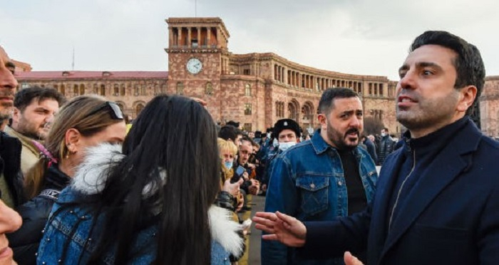 Ex-Armenian president’s supporters hold protest in Yerevan