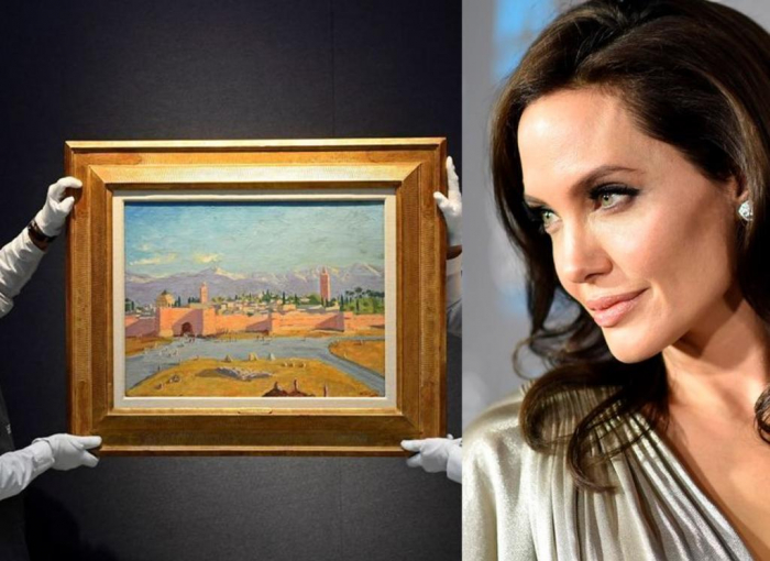 Angelina Jolie vende por 9,5 millones de euros un cuadro de Winston Churchill