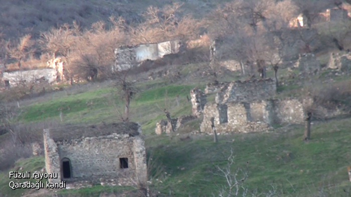   El Ministerio de Defensa presenta imágenes de la aldea de Garadagli de la región de Fuzuli  
