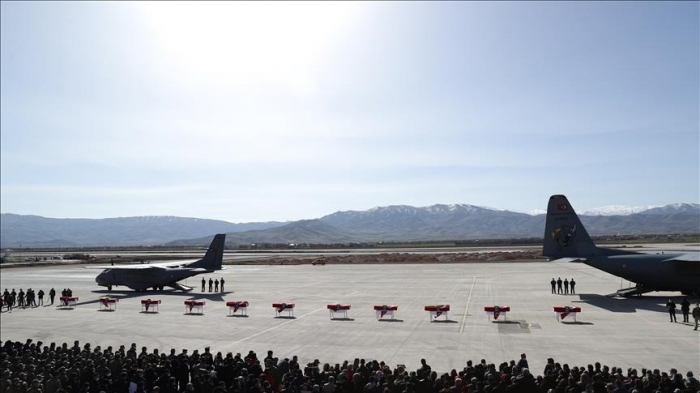   Turkey holds military funeral for helicopter crash victims  