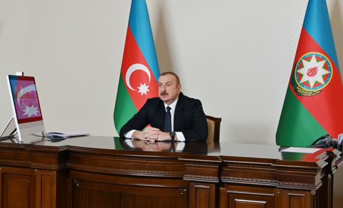     Presidente:   "Nuestra historia de la Independencia Real está relacionada con el nombre del Gran Líder Heydar Aliyev"  