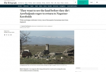    “The Telegraph”:   Aserbaidschaner freuen sich auf die Rückkehr nach Karabach  