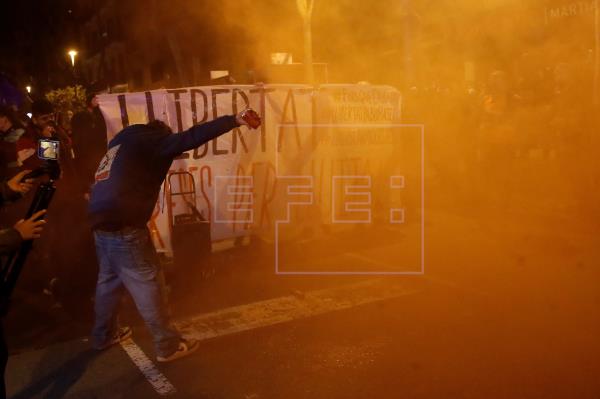 Una nueva manifestación por Hasel en Barcelona se celebra sin incidentes