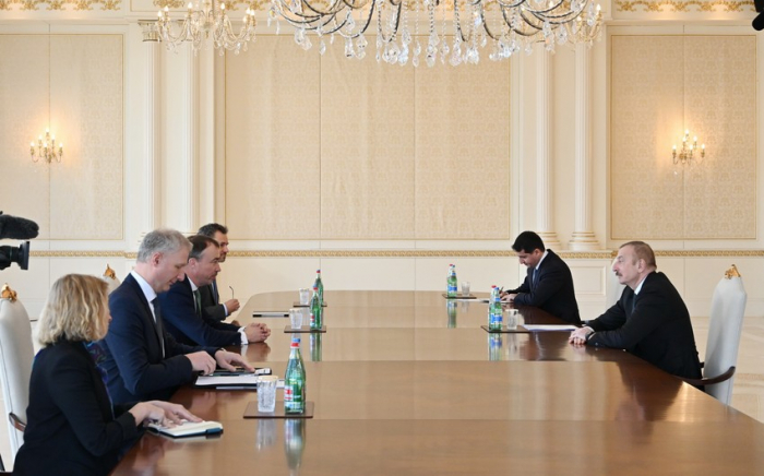  Le président Ilham Aliyev a reçu le représentant spécial de l’UE pour le Caucase du Sud 