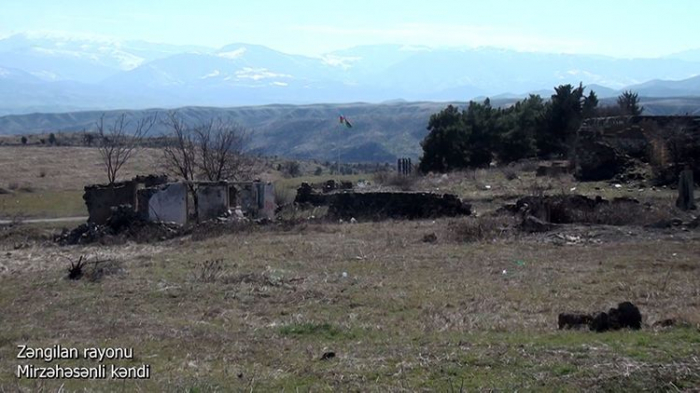   Le ministère de la Défense diffuse une   vidéo   du village de Mirzahassanly de la région de Zenguilan  