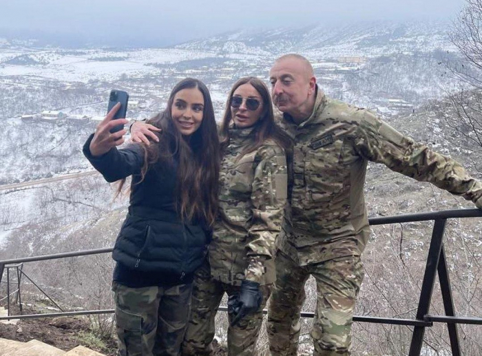   Leyla Aliyeva teilt Instagram-Post bei einem Besuch in Füzuli, Chodschavend -   FOTO    