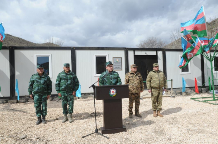 Azerbaijani State Border Service opens new unit on border with Armenia
