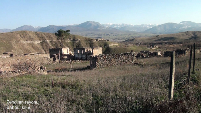     Videoaufnahmen   des Baharli-Dorfes in Zangilan  