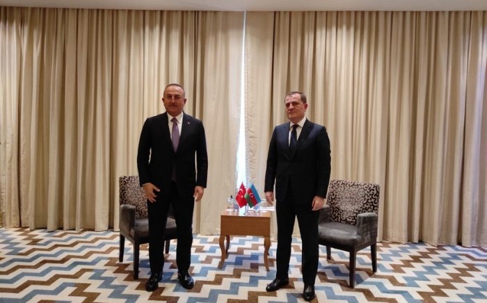  Azerbaijani FM meets his Turkish counterpart in Tajikistan  