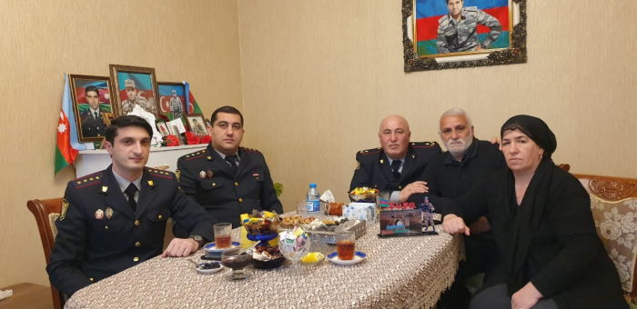 Şuşa polisi şəhid ailələrini ziyarət edib