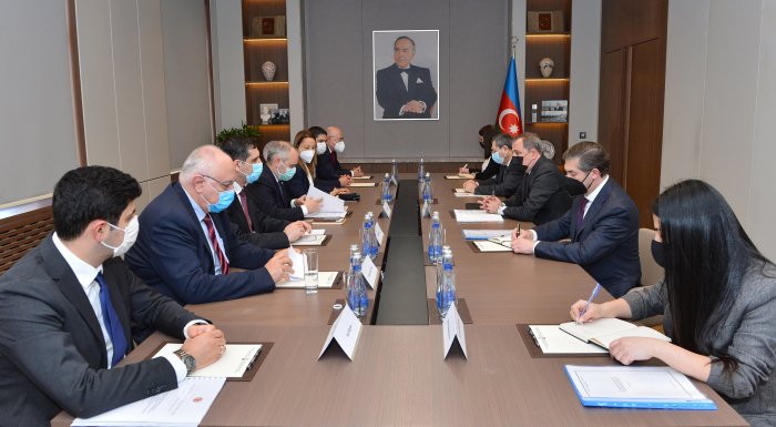  Ceyhun Bayramov Türkiyə nümayəndə heyətilə görüşdü 