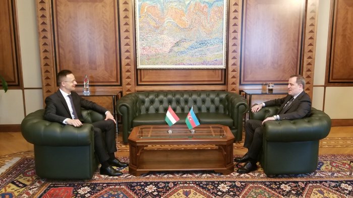  Ceyhun Bayramovun macarıstanlı həmkarı ilə görüşü başlayıb  