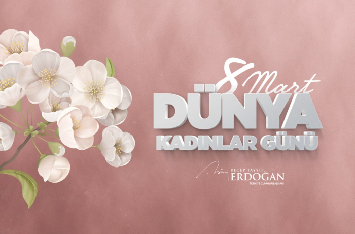  Ərdoğandan xanımlara 8 Mart təbriki 