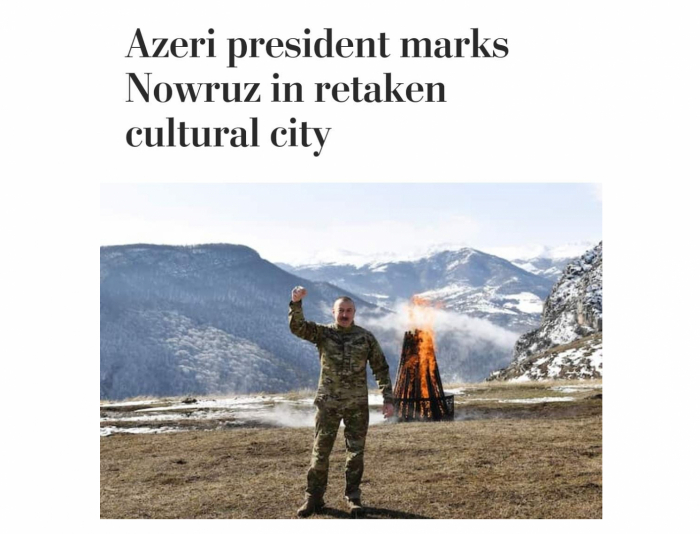  “Washington Post” Prezidentin Novruzu Şuşada qeyd etməsindən yazdı 