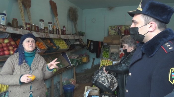 Polis Qaxda karantin reydi keçirdi 