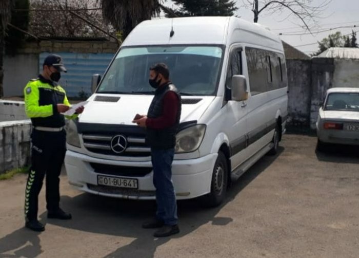 Karantin qaydalarını pozan sürücü cəzalandırıldı