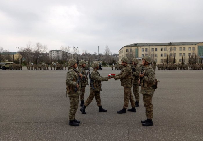   Azerbaijan Army holds departure ceremony of servicemen discharged from military service  